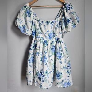 New ALTAR'D STATE Blue Floral Cotton Dress